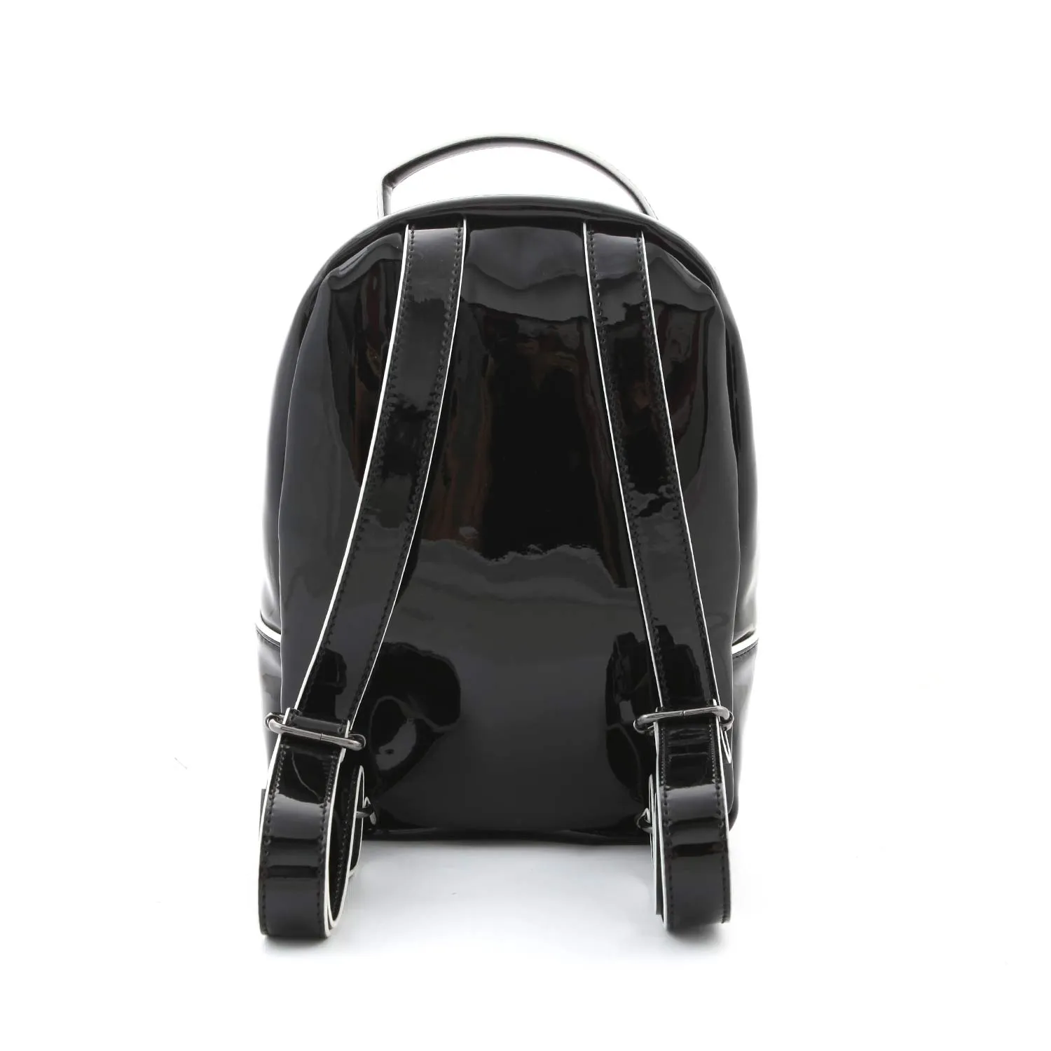 Karl Lagerfeld Shiny Black Backpack For Girl
