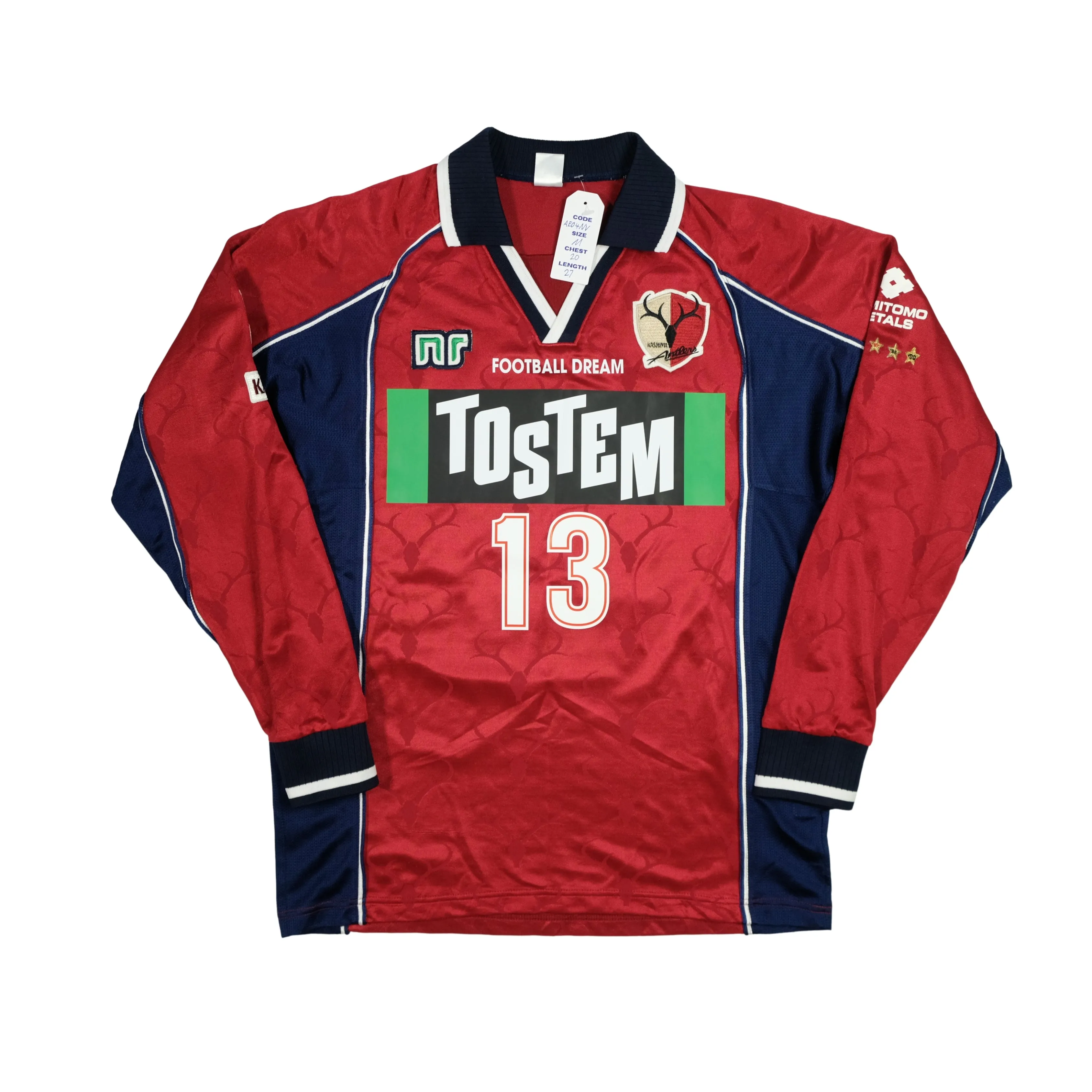 Kashima Antlers 2000/2001 Ennerre J-League Japan Home Football Shirt Medium