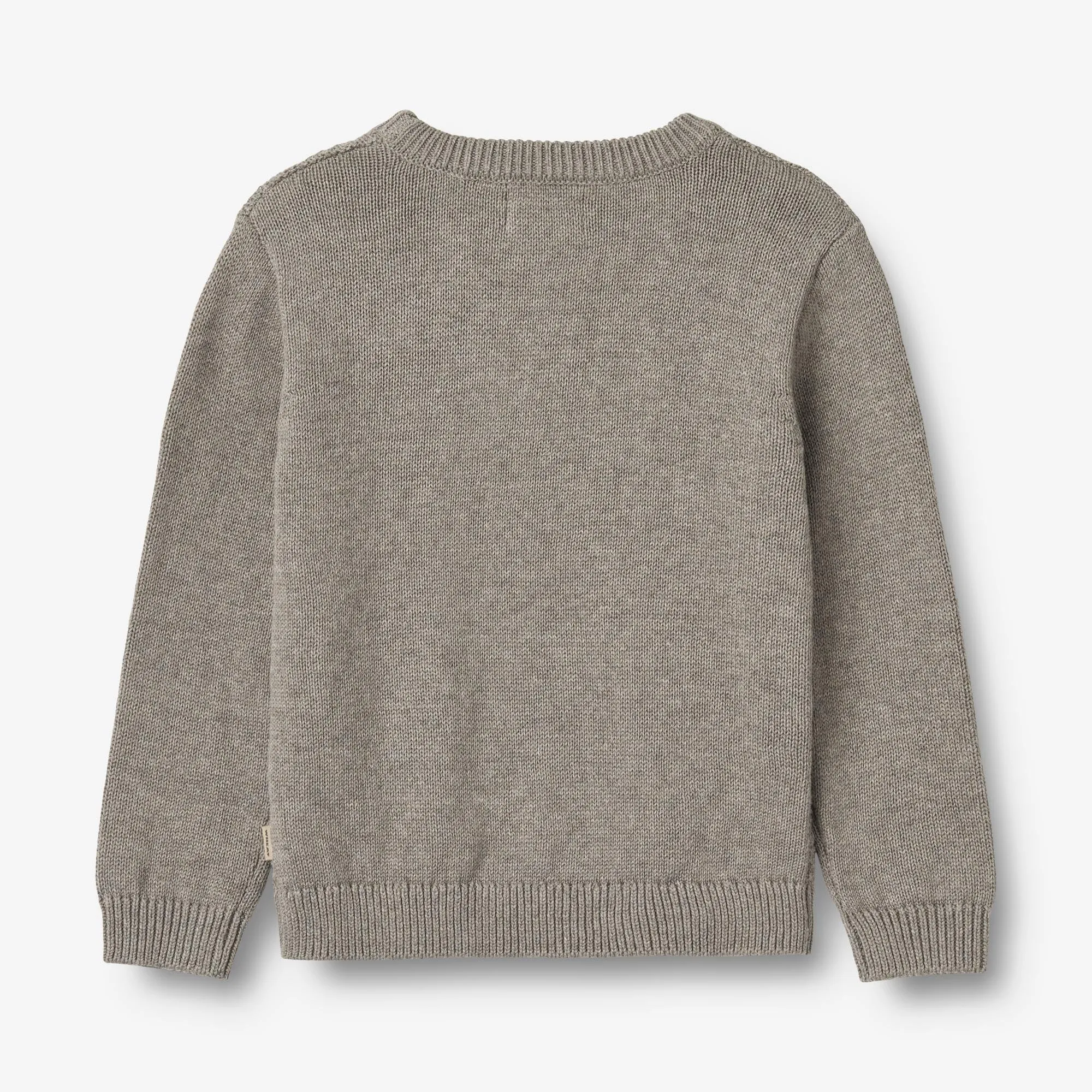 Knit Pullover Borris - warm grey melange