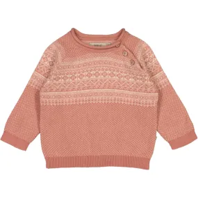 Knit Pullover Niels - cameo brown