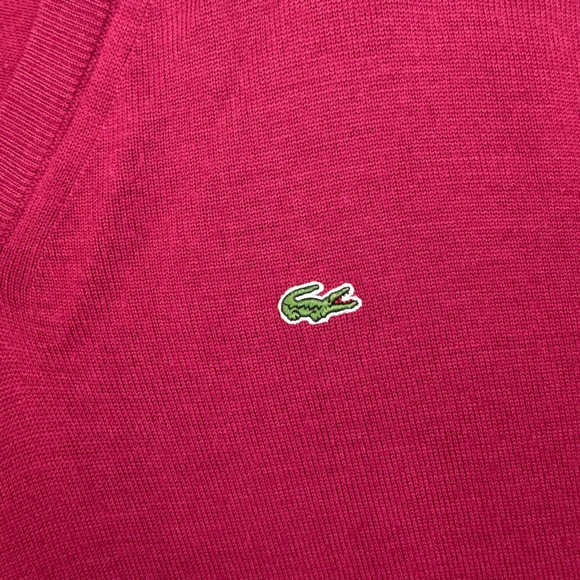 Lacoste V-Neck Knitwear Pink