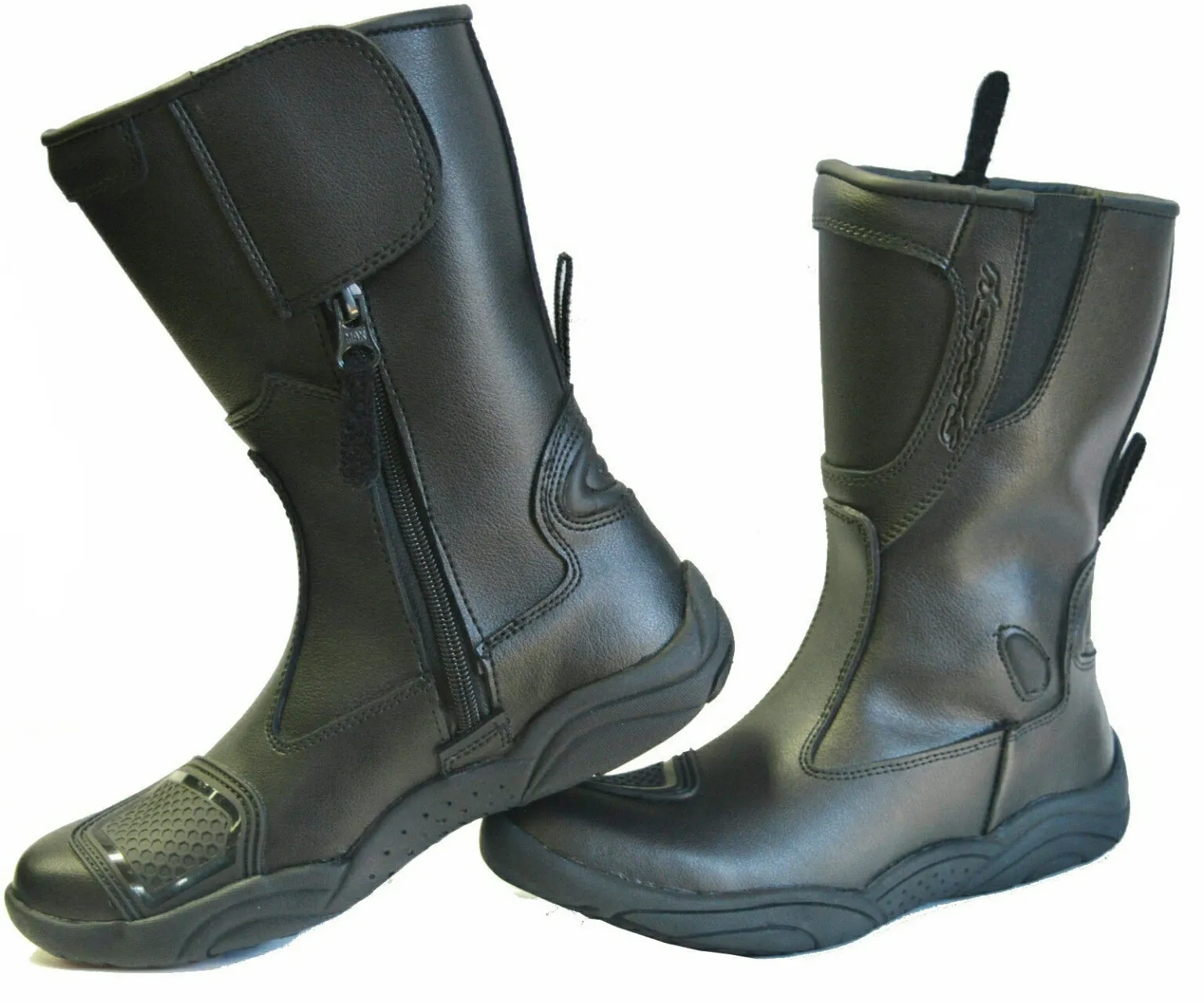 Ladies Leather Water Resist Motorbike Boots