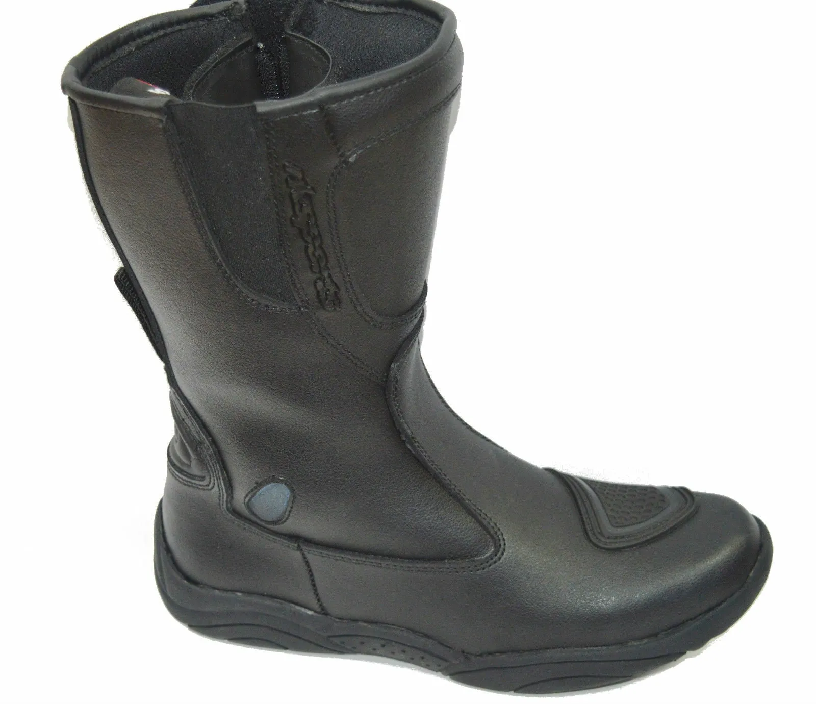 Ladies Leather Water Resist Motorbike Boots