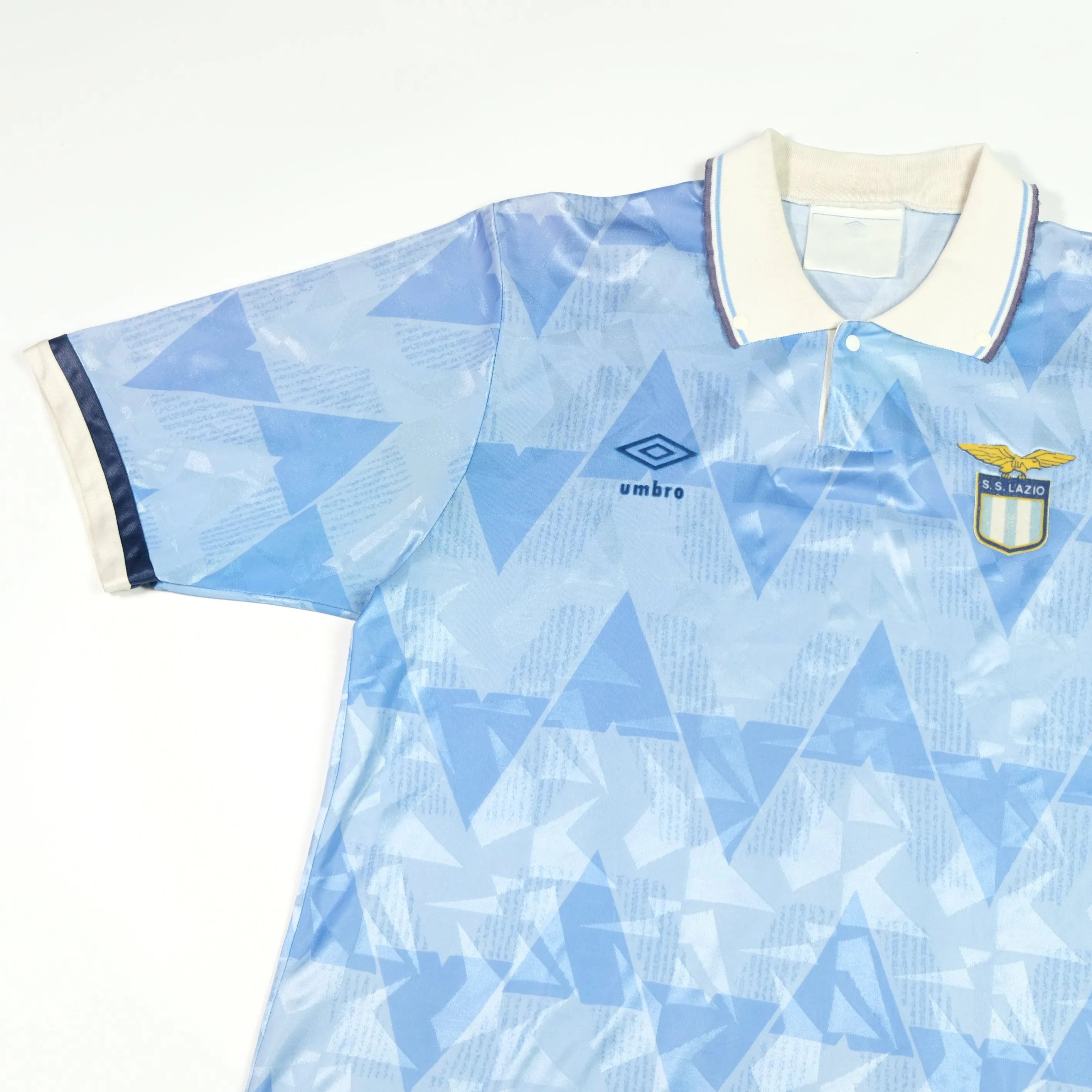 Lazio Italy Original 1989/1991 Umbro Home Football Shirt Medium/Large