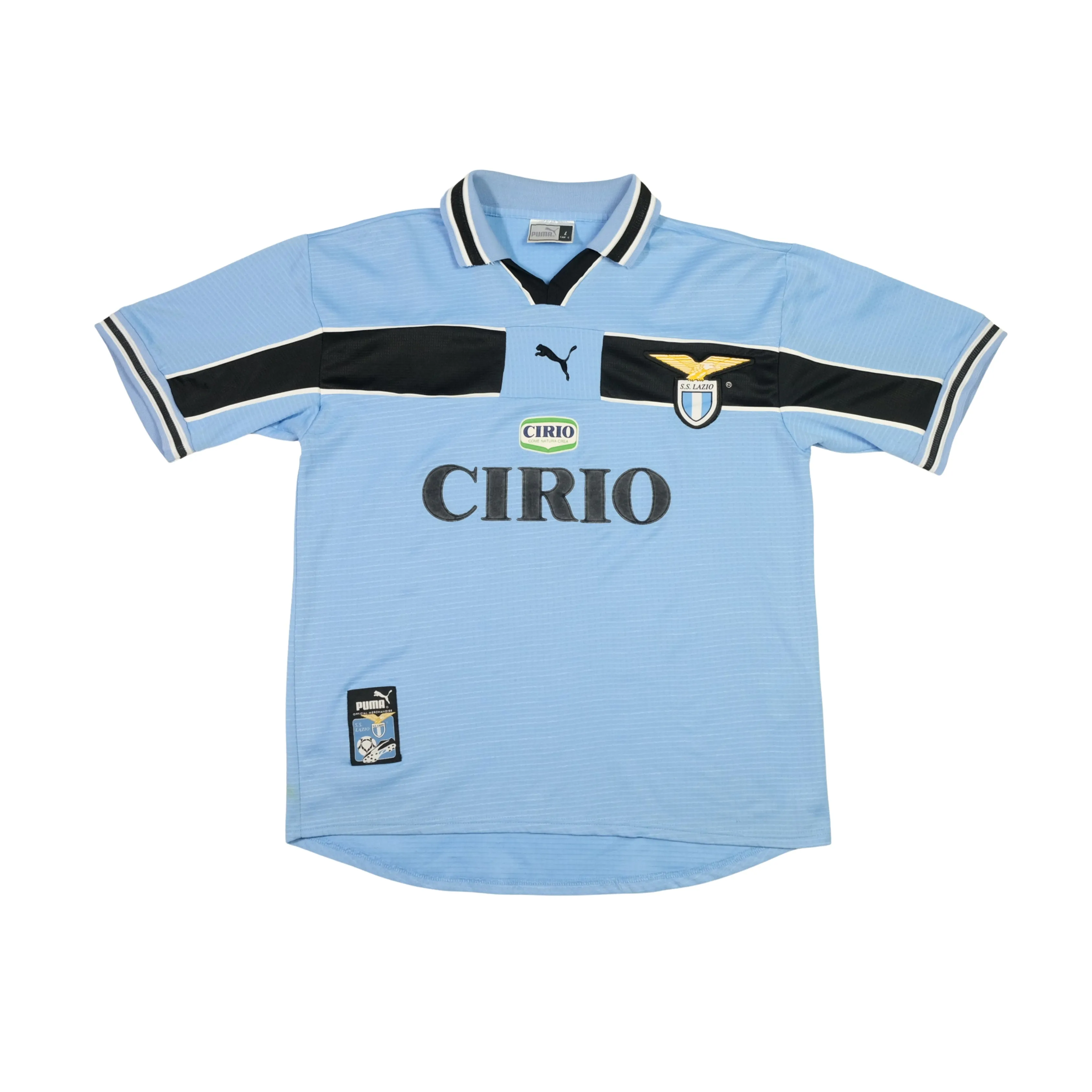 Lazio Italy Original 1999/2000 Puma Home Football Shirt Medium/Large