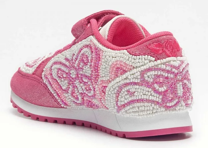 LELLI KELLY LK 4810 SNEAKERISSIMA TRAINERS FUXIA GLITTER SPECIAL EDITION