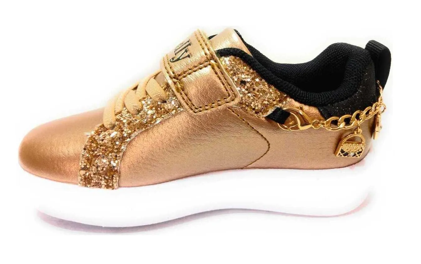 Lelli Kelly LK3810 Gioiello Removable Bracelet Charm Trainers Gold Rose