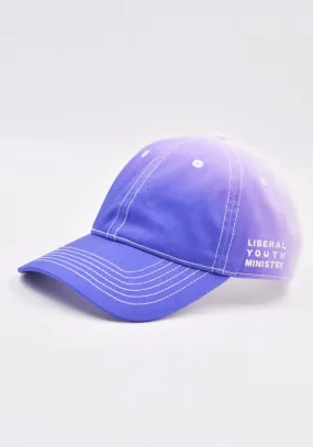 LIBERAL YOUTH MINISTRY LYM03K011-1 LOGO EMBROIDERED BASEBALL CAP PURPLE/WHITE
