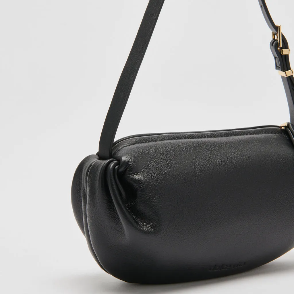 LIVI SHOULDER BAG BLACK LEATHER– Dolce Vita 6940976709698