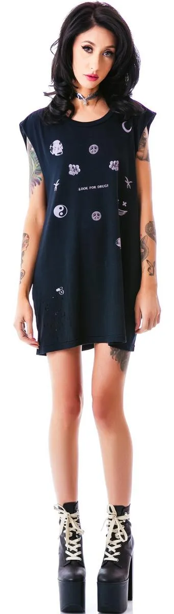 Look For Drugs Sleeveless Tank-