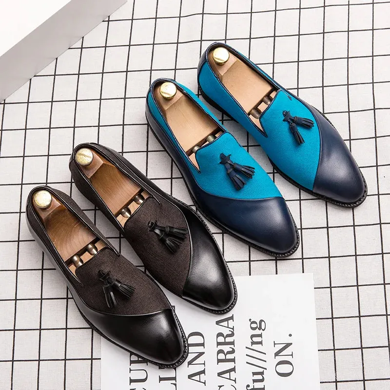 Louis Nattero Leather Tassel Loafers