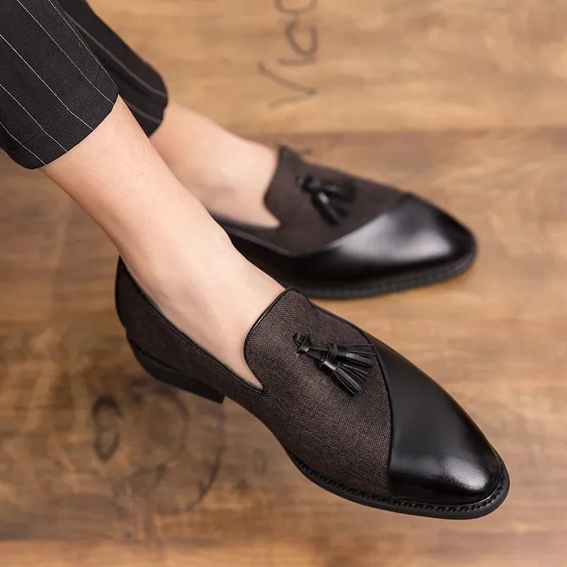 Louis Nattero Leather Tassel Loafers