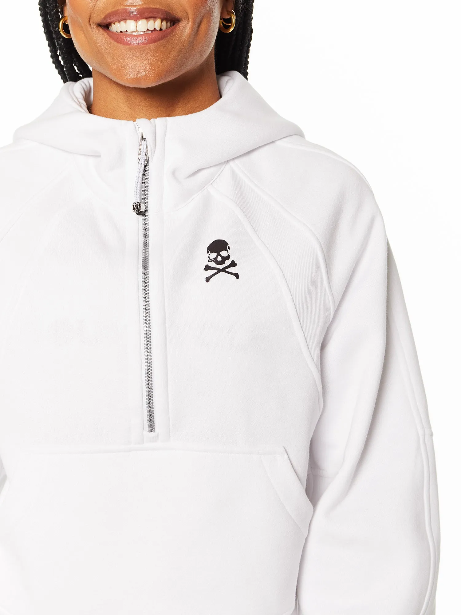 Lululemon | Scuba Oversized 1/2 Zip Hoodie | White