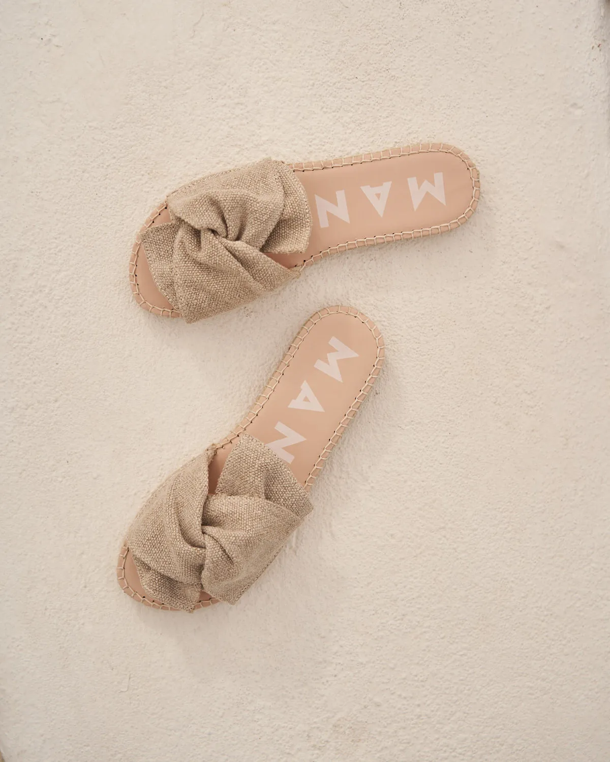 Manebi   Sandals With Knot La Havana Natural Organic Hemp