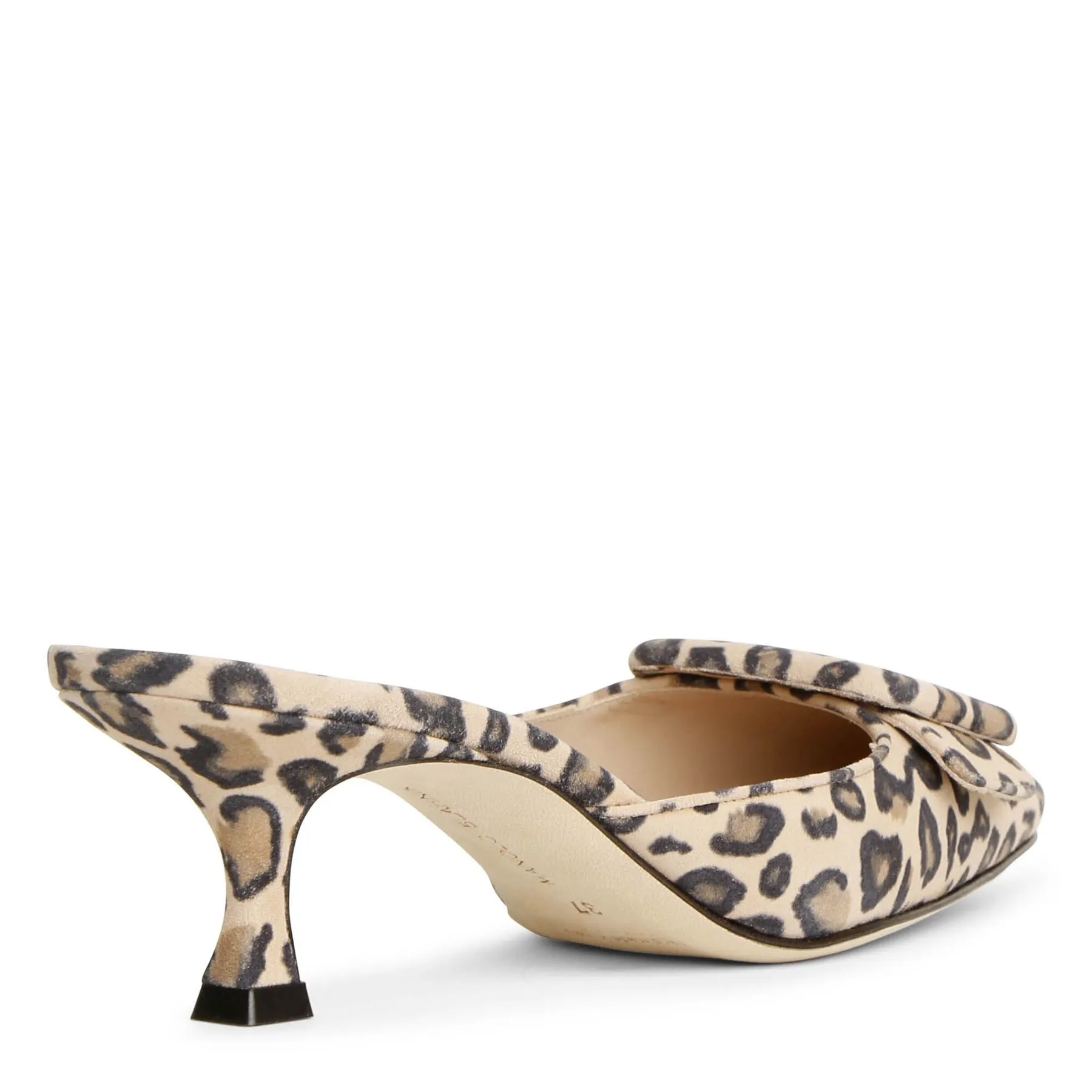Manolo Blahnik Maysale leopard suede mules