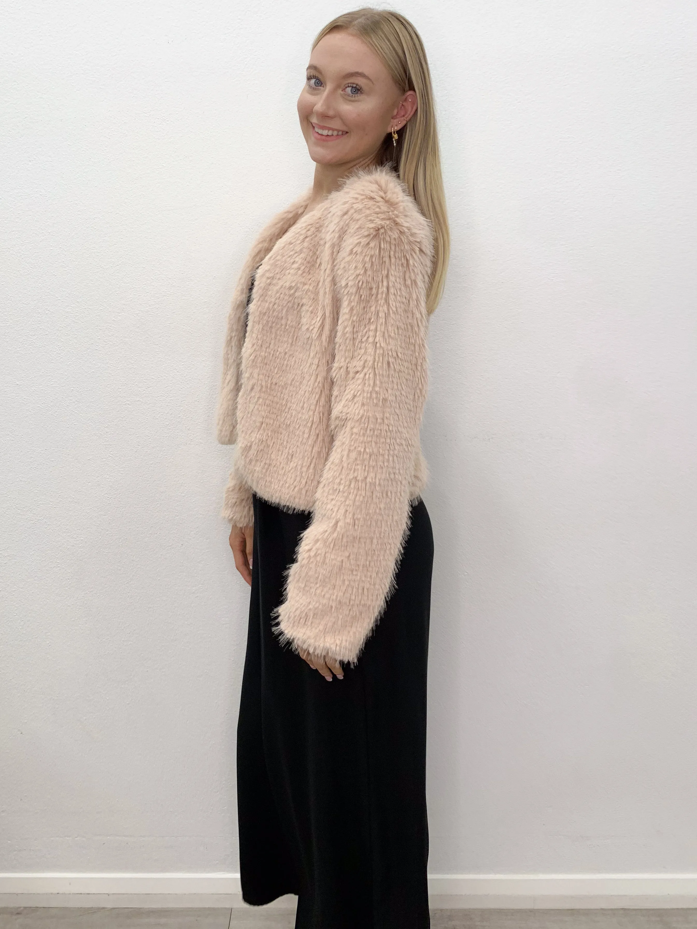 Mary Fluffy Jacket Blush