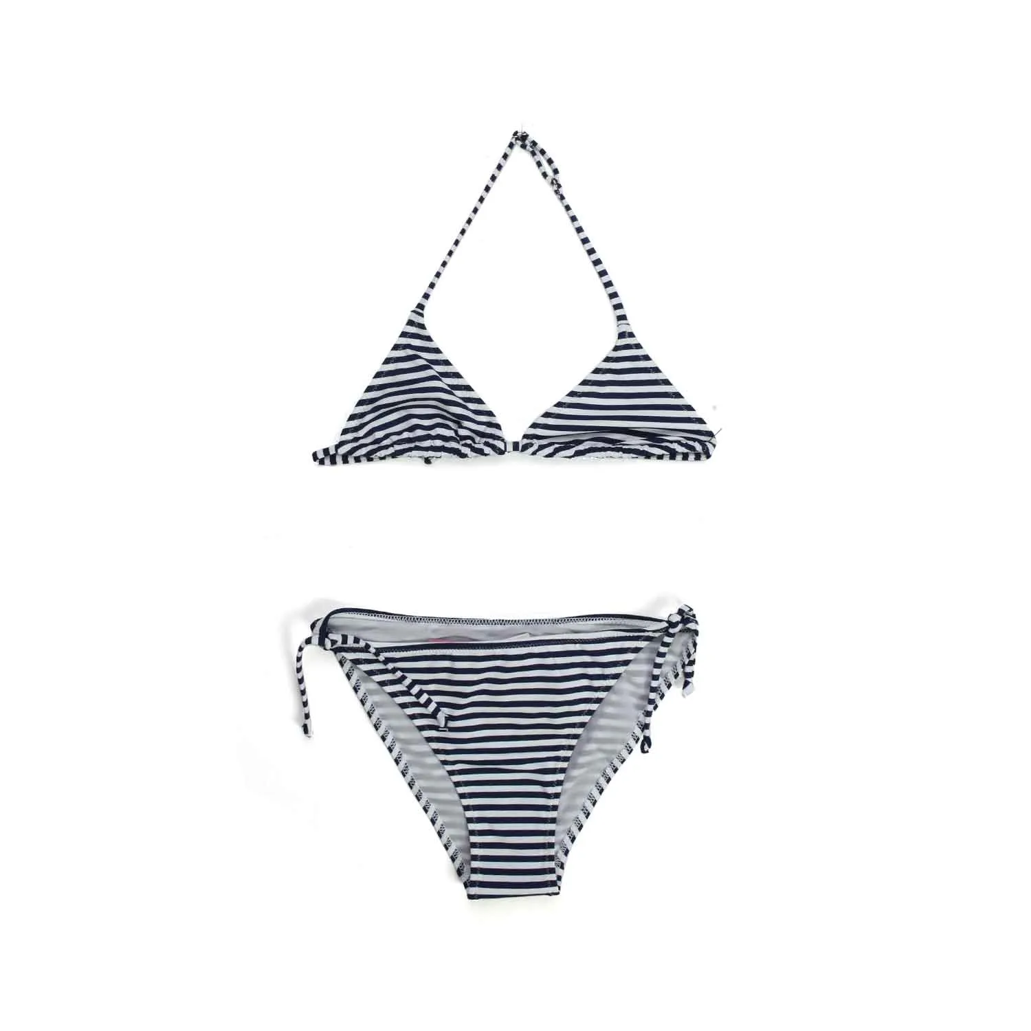 Mc2 Saint Barth Striped Bikini For Girls