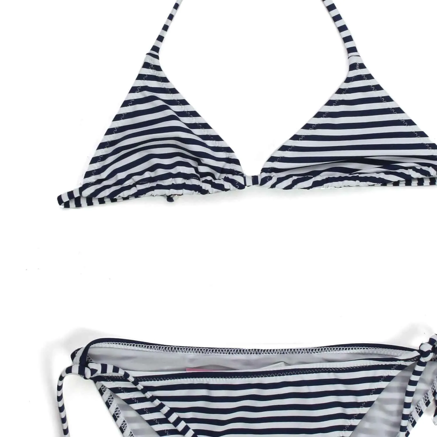 Mc2 Saint Barth Striped Bikini For Girls