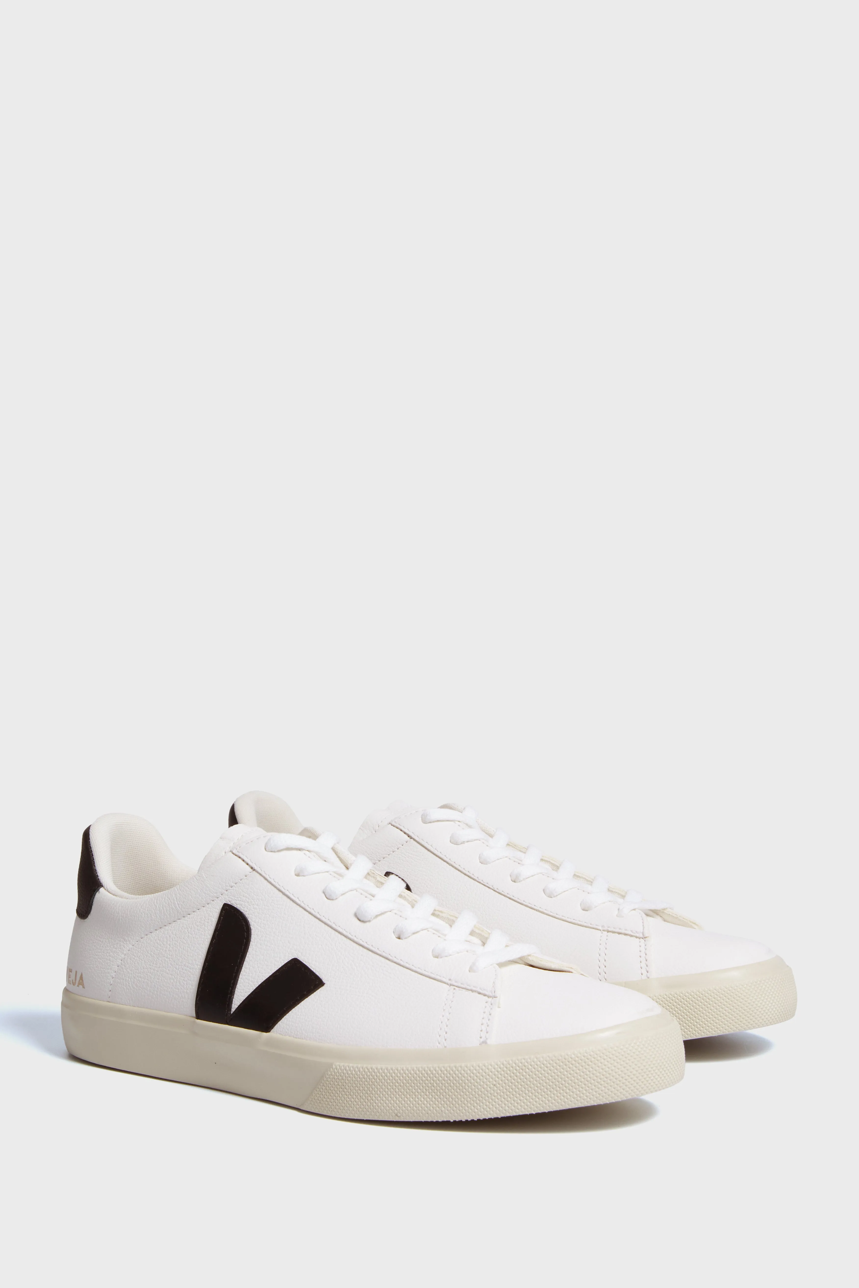 Mens Extra White Black Campo Sneakers