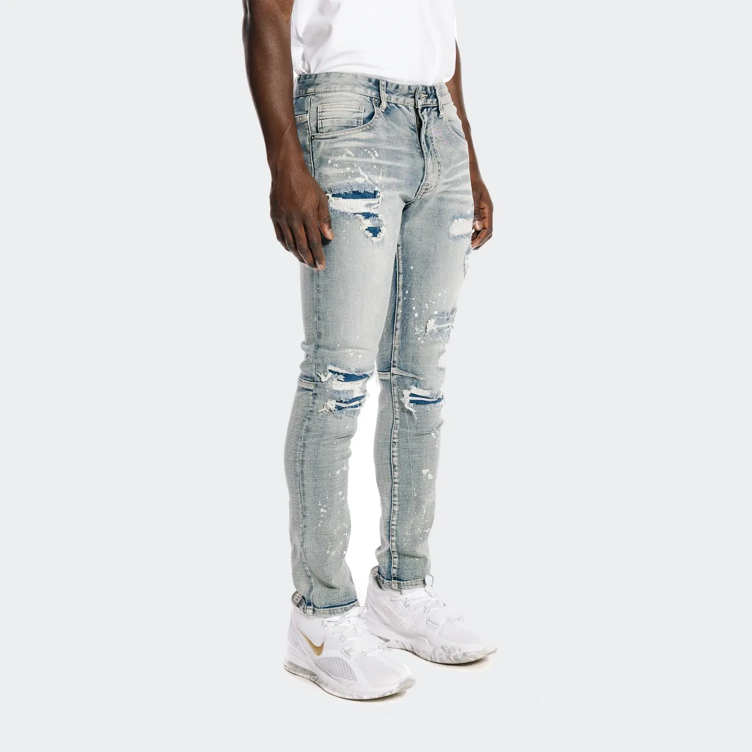 Men's Smoke Rise Rip & Repair Jeans Chester Blue