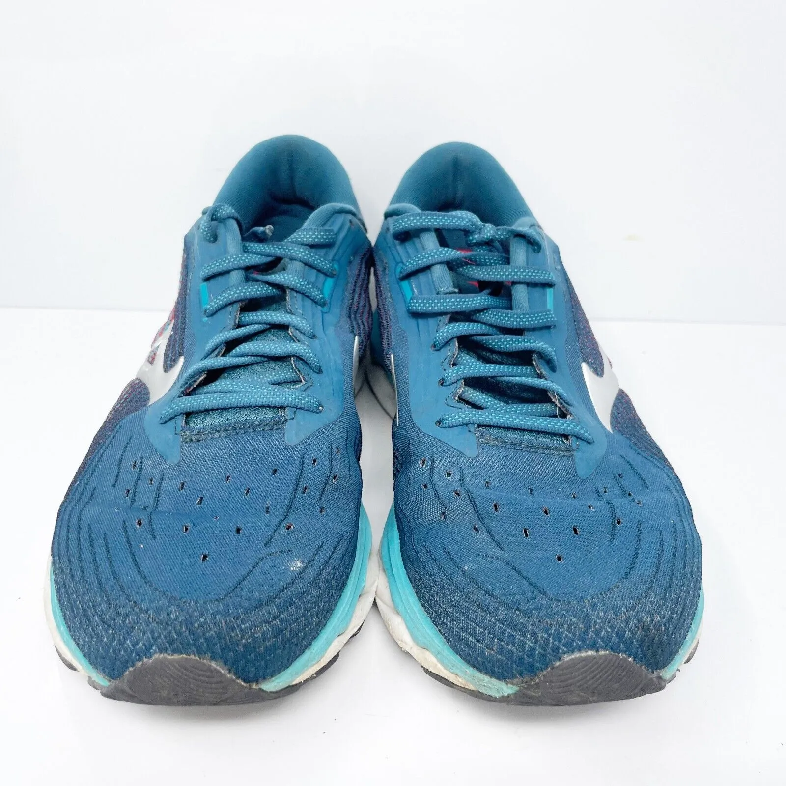 Mizuno Womens Wave Sky 5 411329 LG73 Blue Running Shoes Sneakers Size 8.5