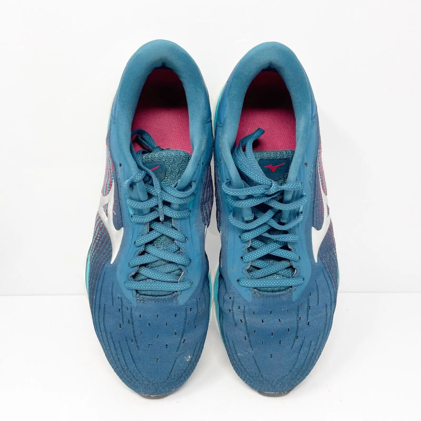 Mizuno Womens Wave Sky 5 411329 LG73 Blue Running Shoes Sneakers Size 8.5