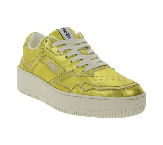 MoEa GEN1 Pineapple sneakers lucide da donna scarpe stringate sostenibili vegan MOEA-BASGN1-18 oro