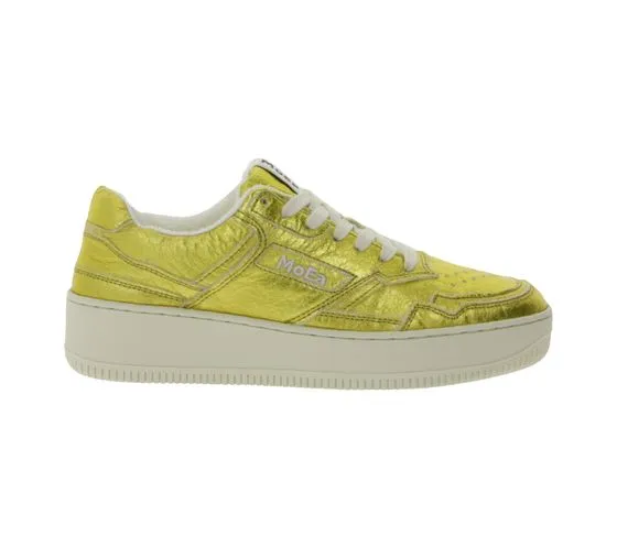 MoEa GEN1 Pineapple sneakers lucide da donna scarpe stringate sostenibili vegan MOEA-BASGN1-18 oro