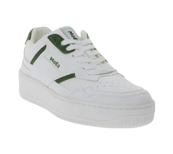 MoEa GEN1 sneakers da donna scarpe stringate sostenibili vegan MOEA-BASGN1-09 bianco