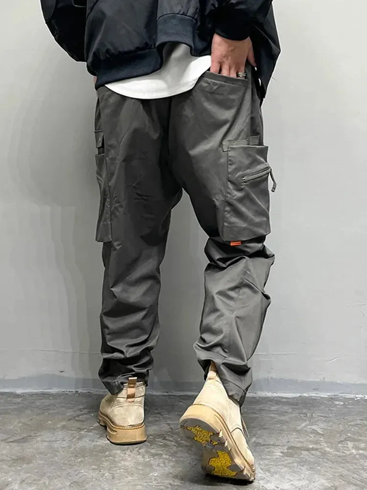 Multi-Pocket Elastic Waist Cargo Pants