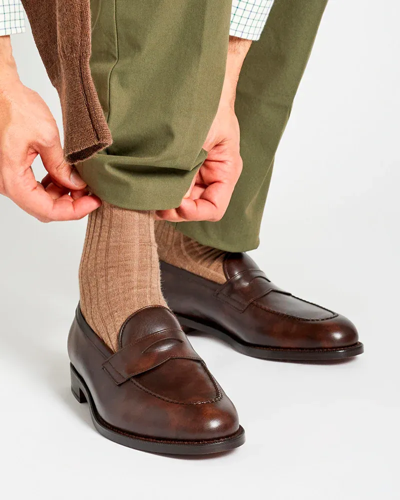 Museum Brown Leather Penny Loafer