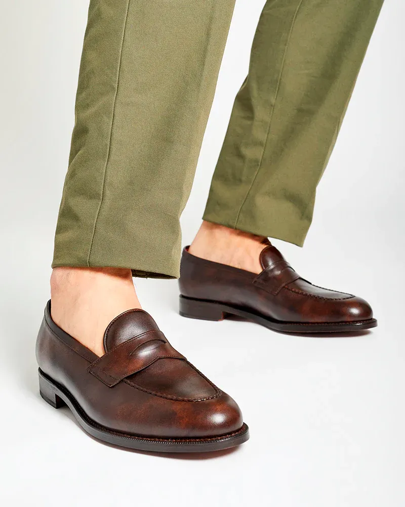 Museum Brown Leather Penny Loafer