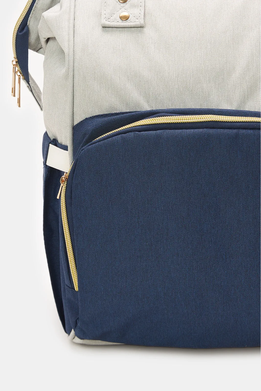 Navy And White Diaper Backpack