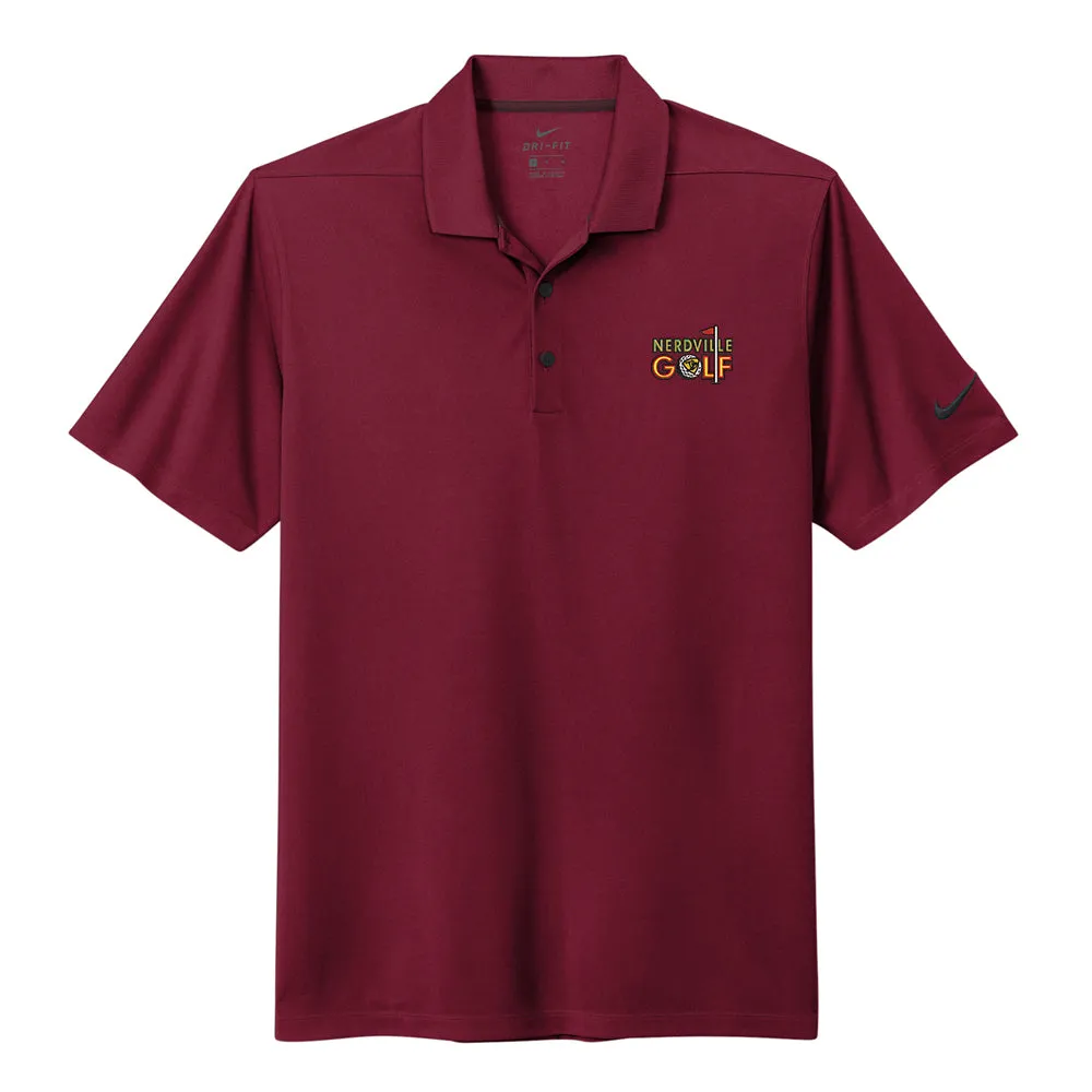 Nerdville Golf Logo Nike Micro Pique 2.0 Polo (Men)