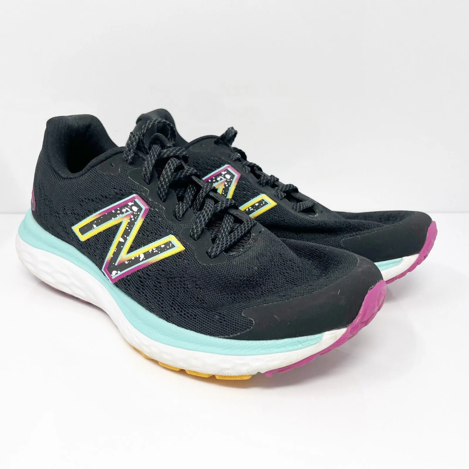 New Balance Unisex FF 680 V7 W680NK7 Black Running Shoes Sneakers Sz M 6 W 7.5 B