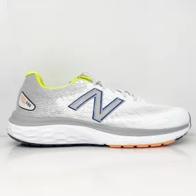 New Balance Womens Fresh Foam 680 V7 W680CH7 White Running Shoes Sneakers Sz 12B