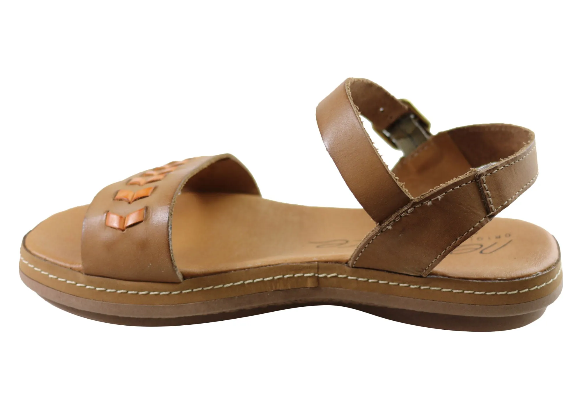 New Face Paradise Womens Comfortable Leather Sandals Made In Brazil