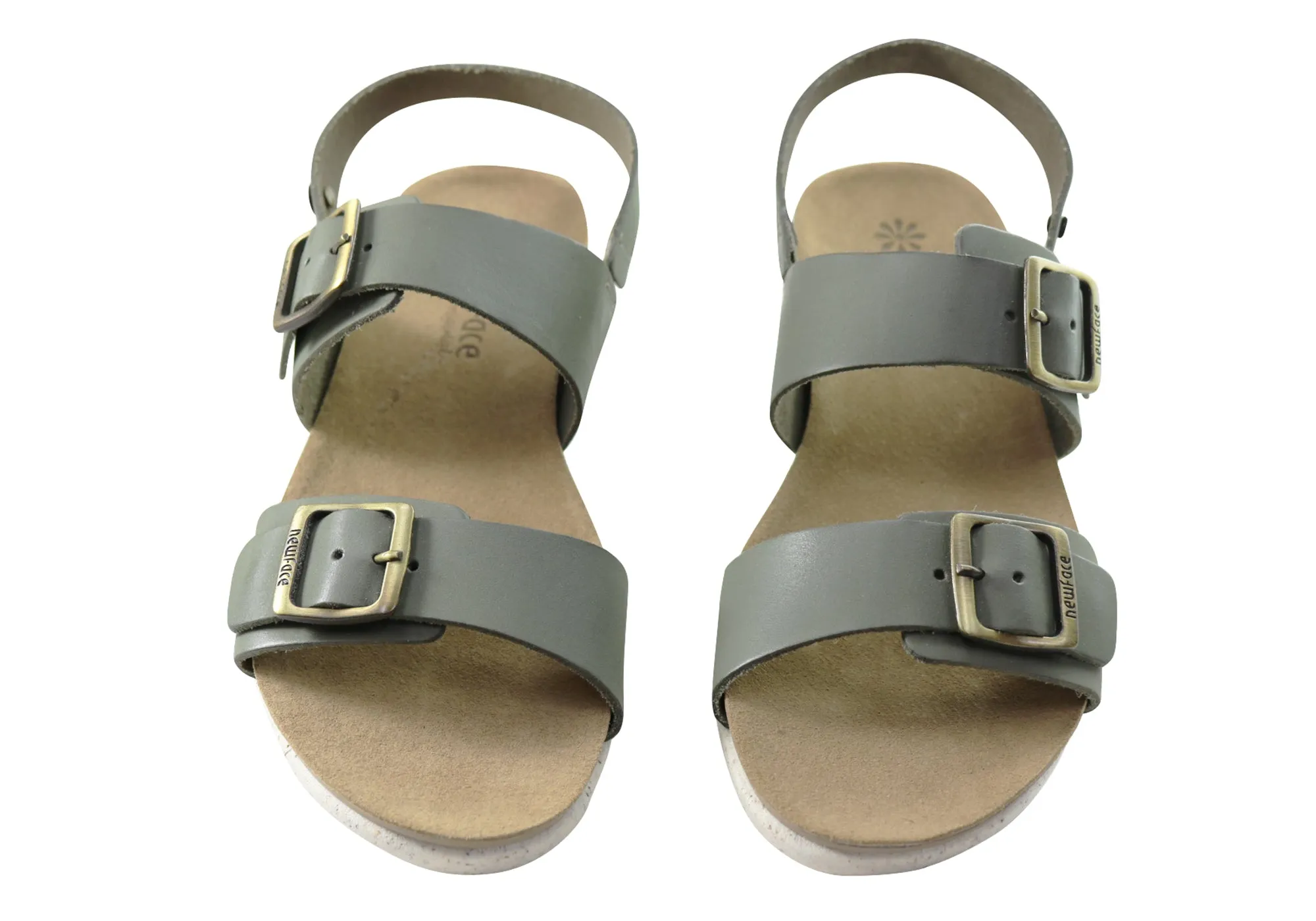 New Face Valley Womens Comfortable Leather Sandals Made In Brazil