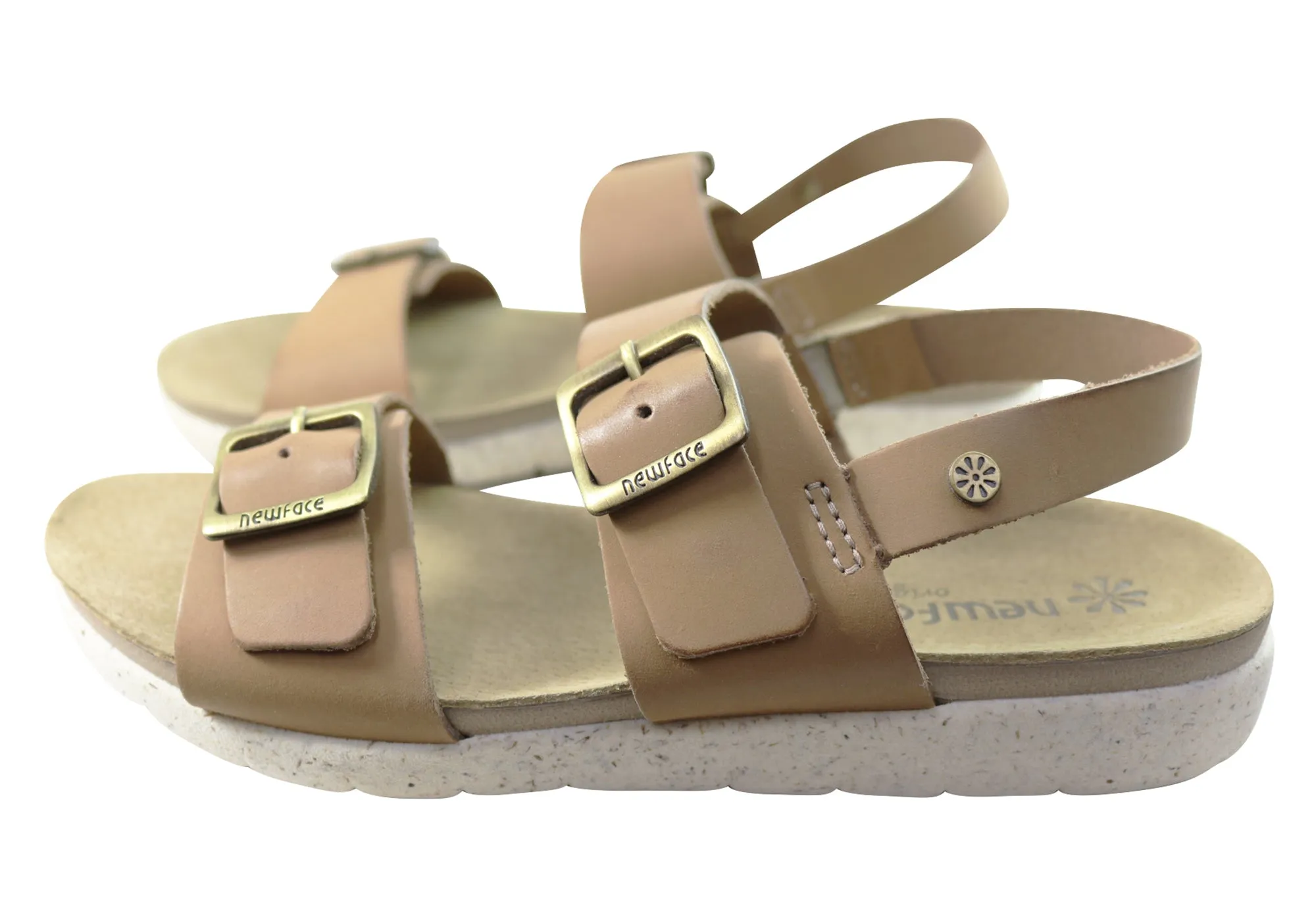 New Face Valley Womens Comfortable Leather Sandals Made In Brazil