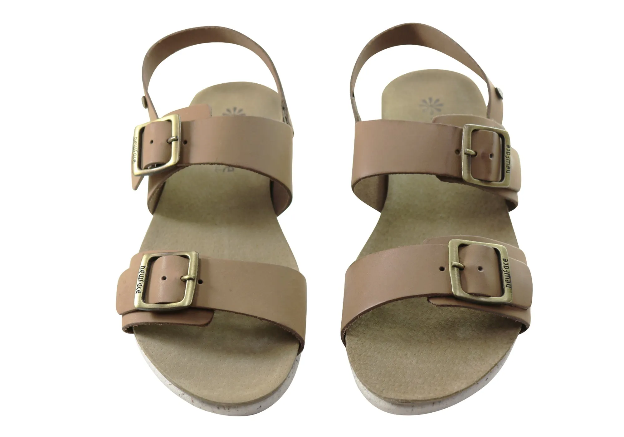 New Face Valley Womens Comfortable Leather Sandals Made In Brazil