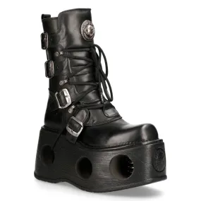 NEW ROCK - 373-S2 Neptuno Platform Boots With Spring Heels