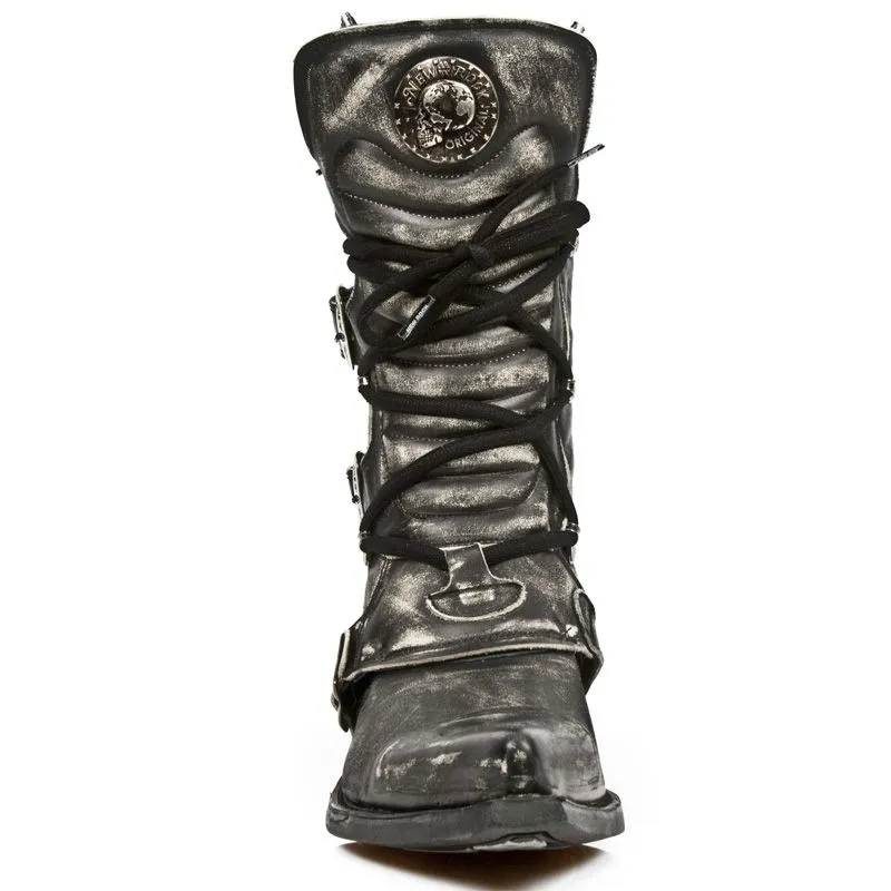 NEW ROCK - M-7993-S3 Vintage Look Western Style Biker Boots