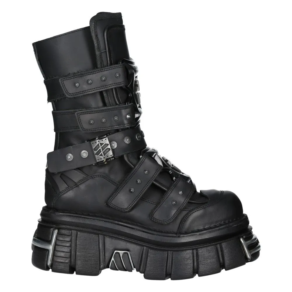 NEW ROCK -  M-MET422-S1 Chunky Platform Boots