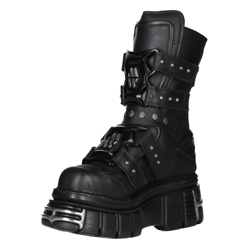 NEW ROCK -  M-MET422-S1 Chunky Platform Boots