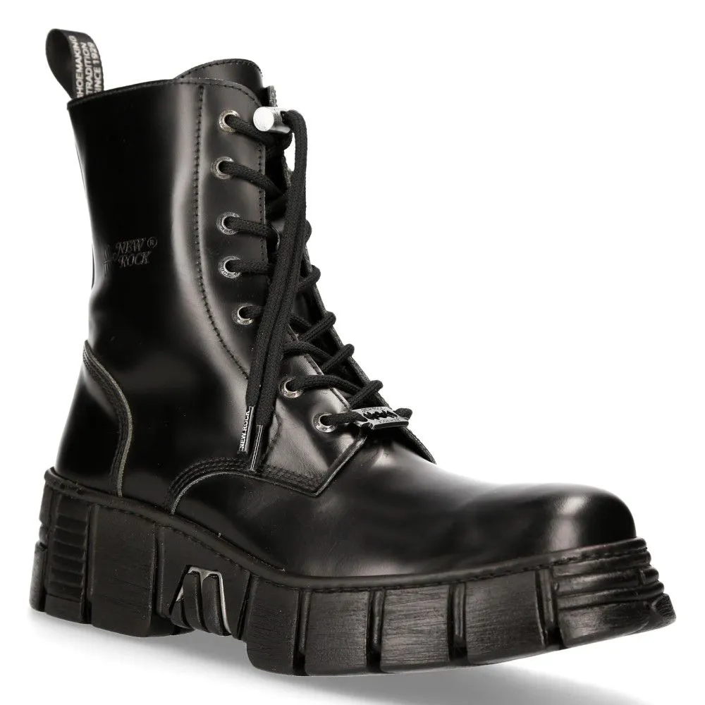 NEW ROCK - M-WALL026N-C5 Ankle Tower Boots