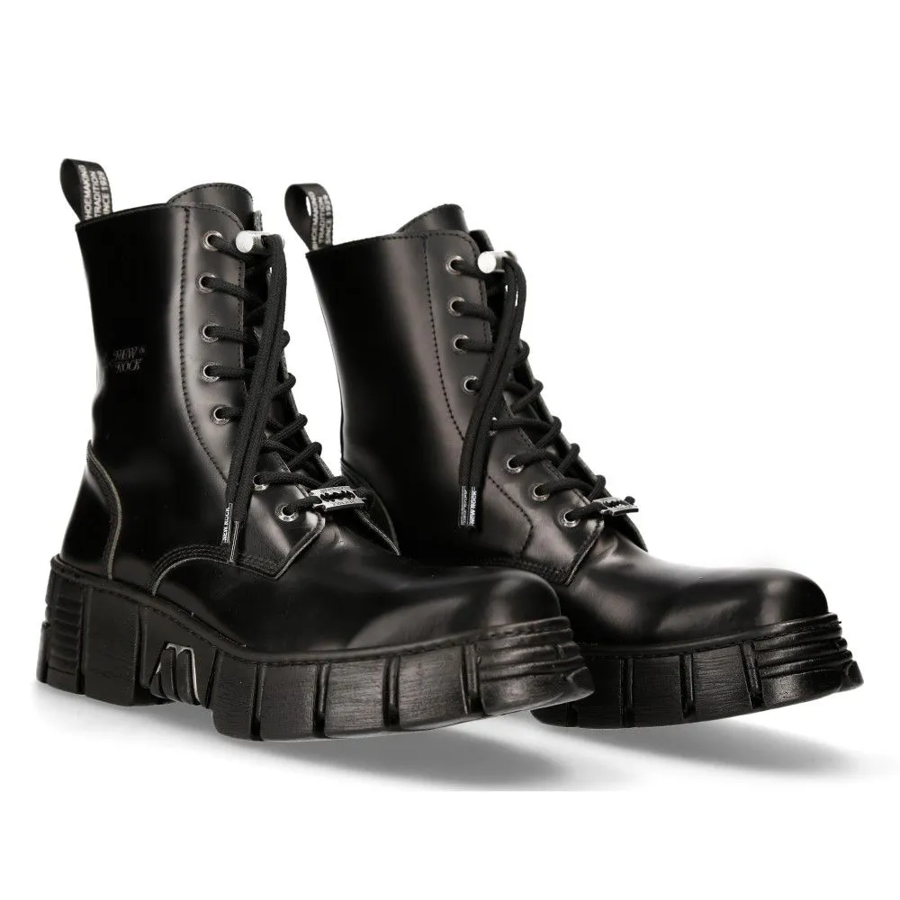 NEW ROCK - M-WALL026N-C5 Ankle Tower Boots