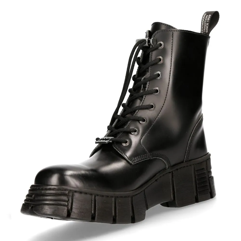 NEW ROCK - M-WALL026N-C5 Ankle Tower Boots