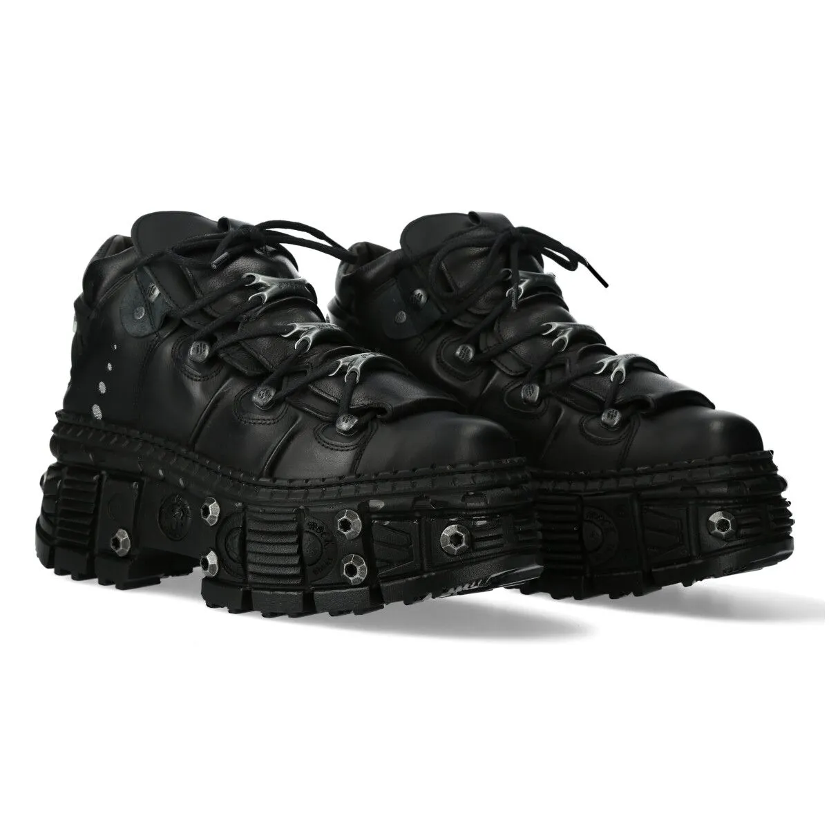 NEW ROCK -  WALL106-S25 Chunky Platform Boots