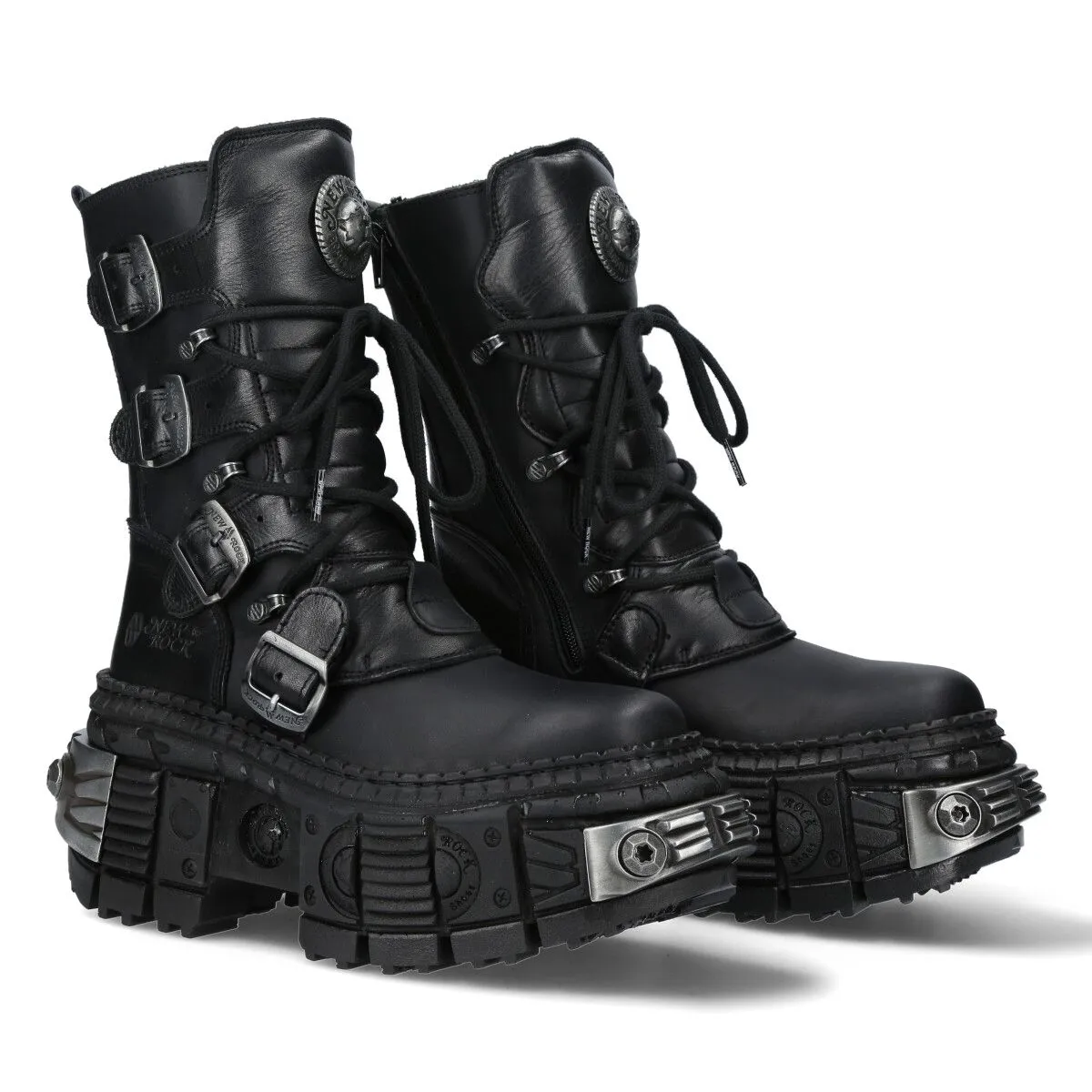 NEW ROCK -  WALL373-S3 Chunky Platform Boots