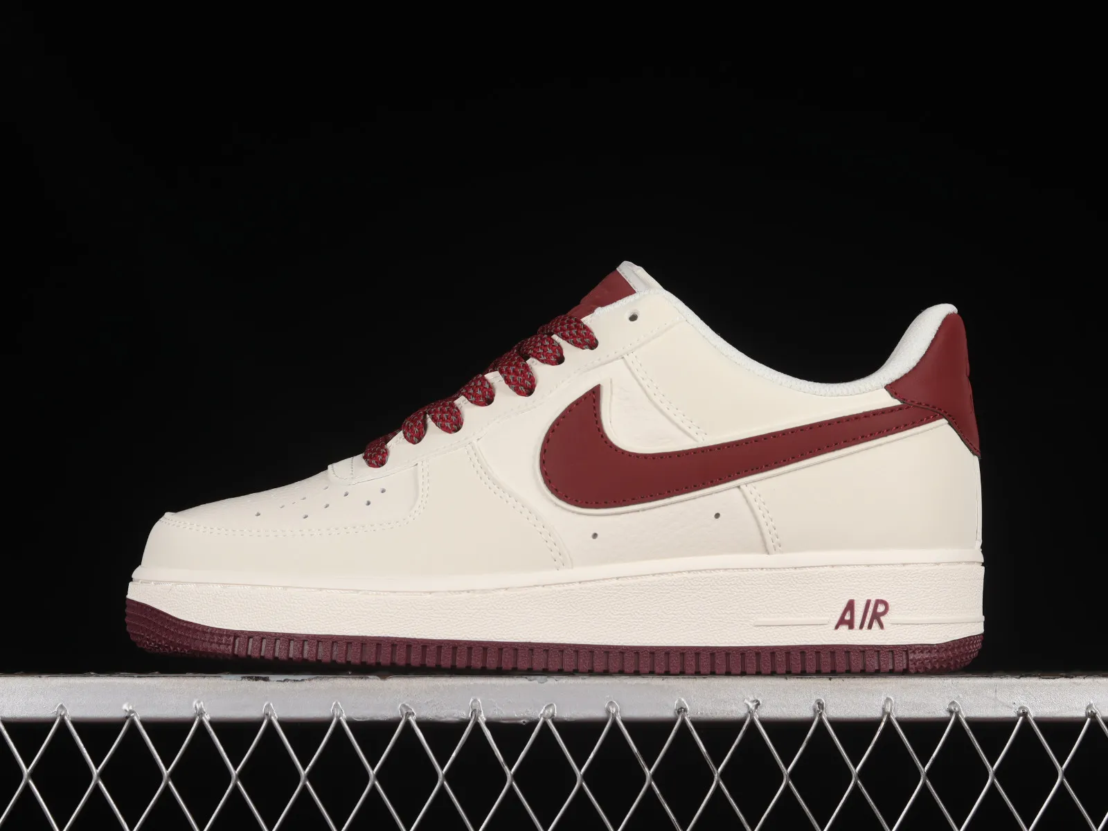 Nike Air Force 1 07 Low Beige White Dark Red GL6835-005